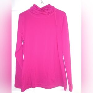 🦄 Danskin Now Women's Pink Long Sleeve Workout Thumpholes Size M 21" PitStretch